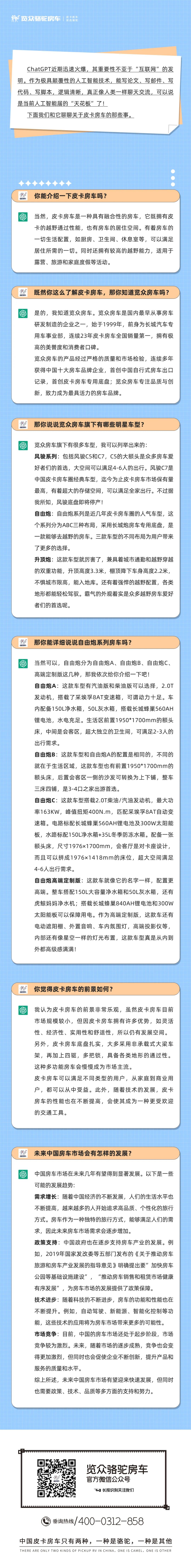 和ChatGPT聊了聊皮卡房車，它這么說...